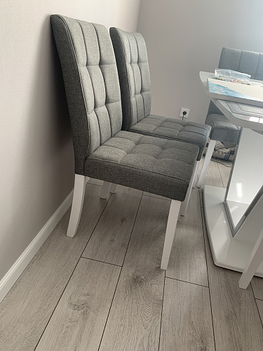 Стул Madina white / fabric pebble фото покупателя 6